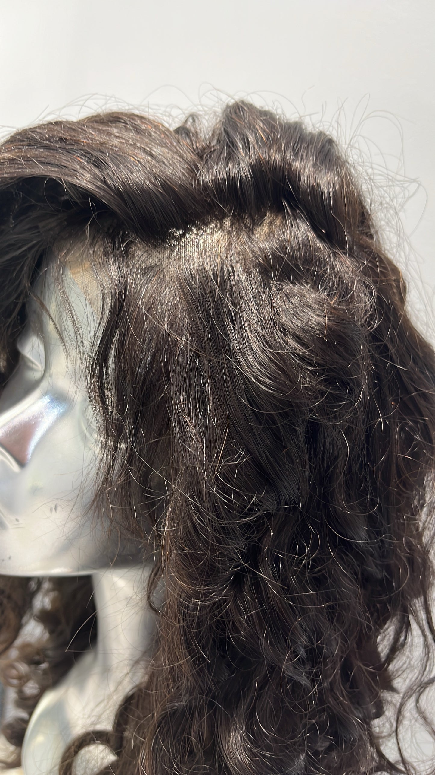 Dark Curly front lace wig