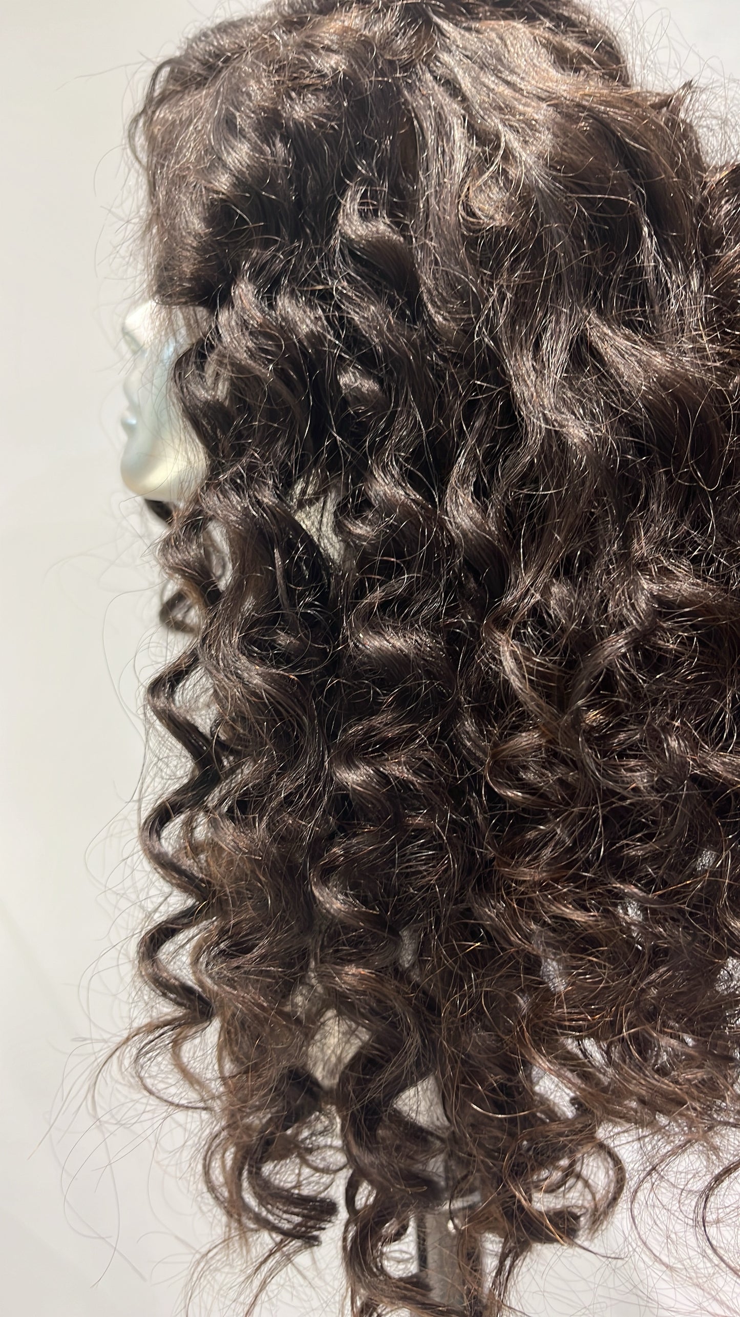 Dark Curly front lace wig