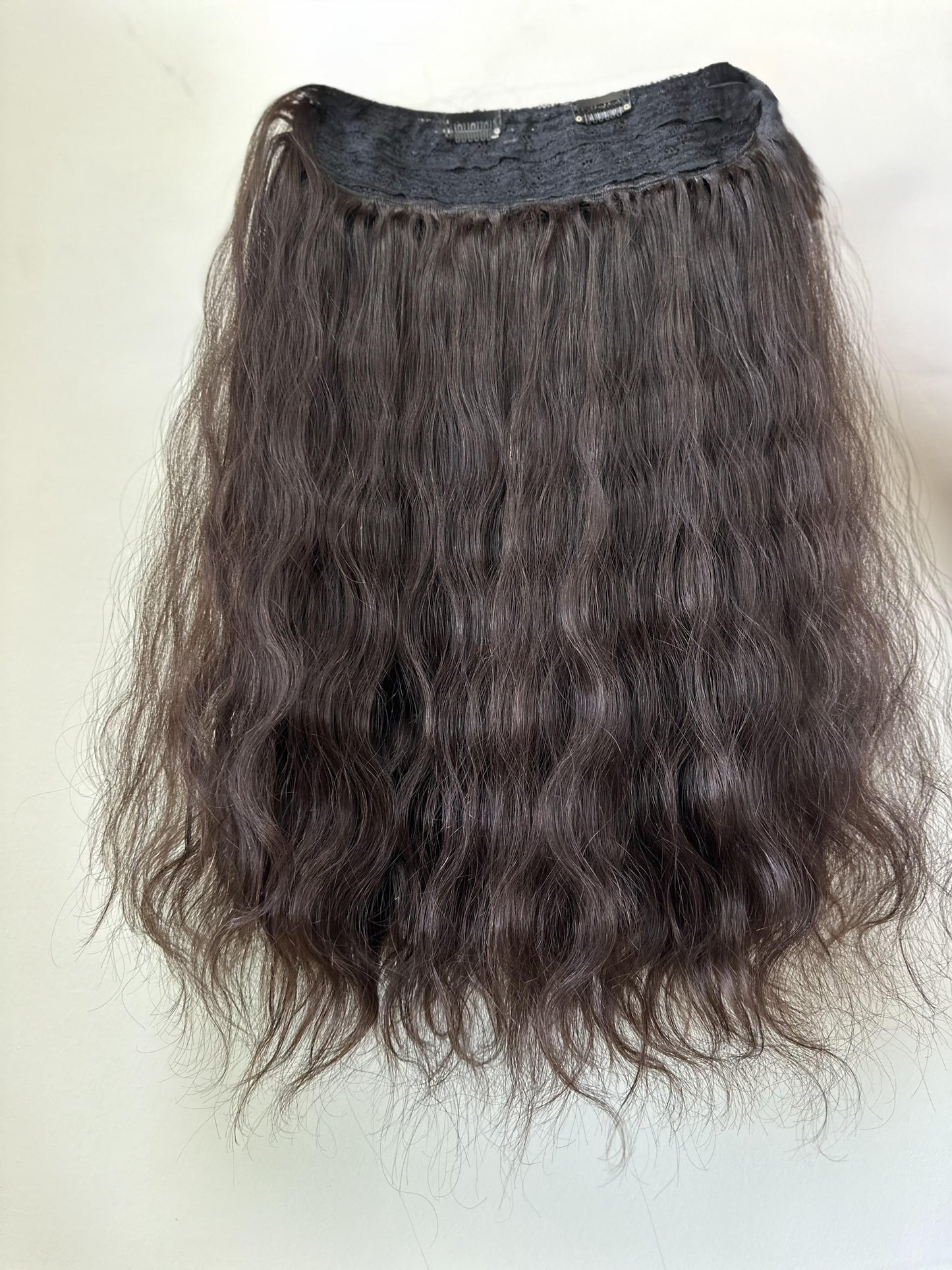 Virgin raw wavy hair One piece Clip-In Hair Extensions