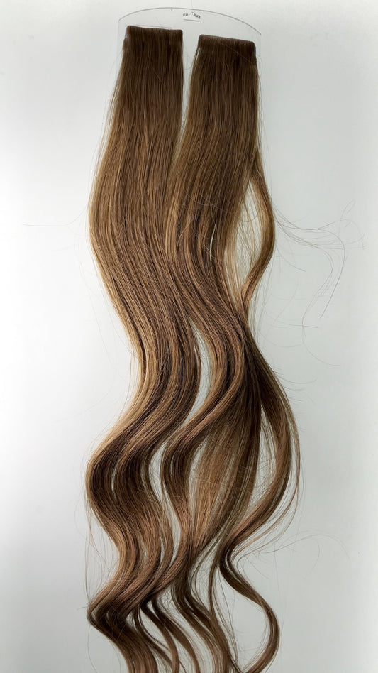 Dark blonde seamless tape-in