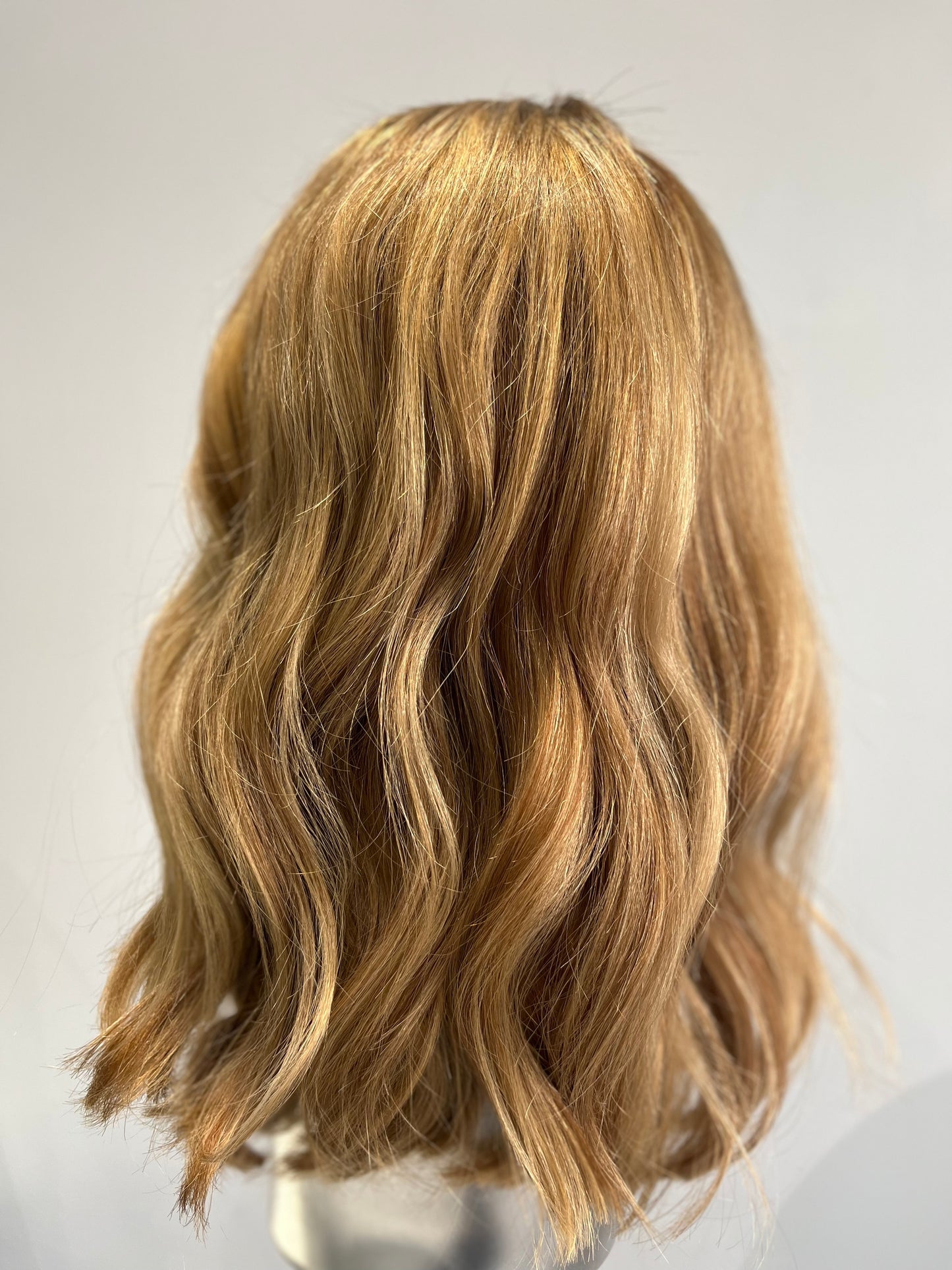 Gold beach blond front lace wig