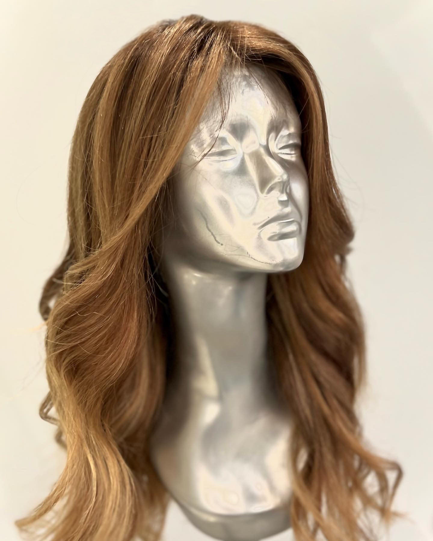 Sunset highlights front lace wig