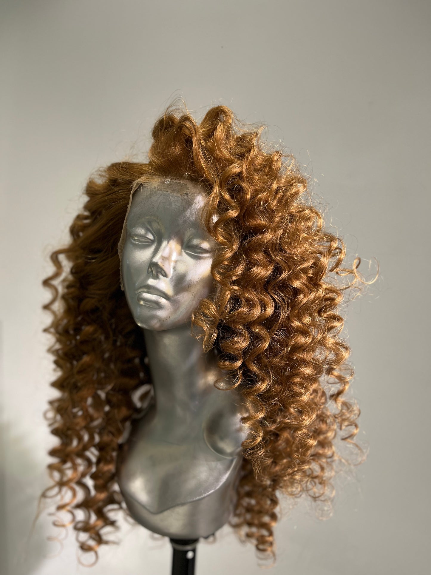 Curl after Curl Ginger blonde front lace wig