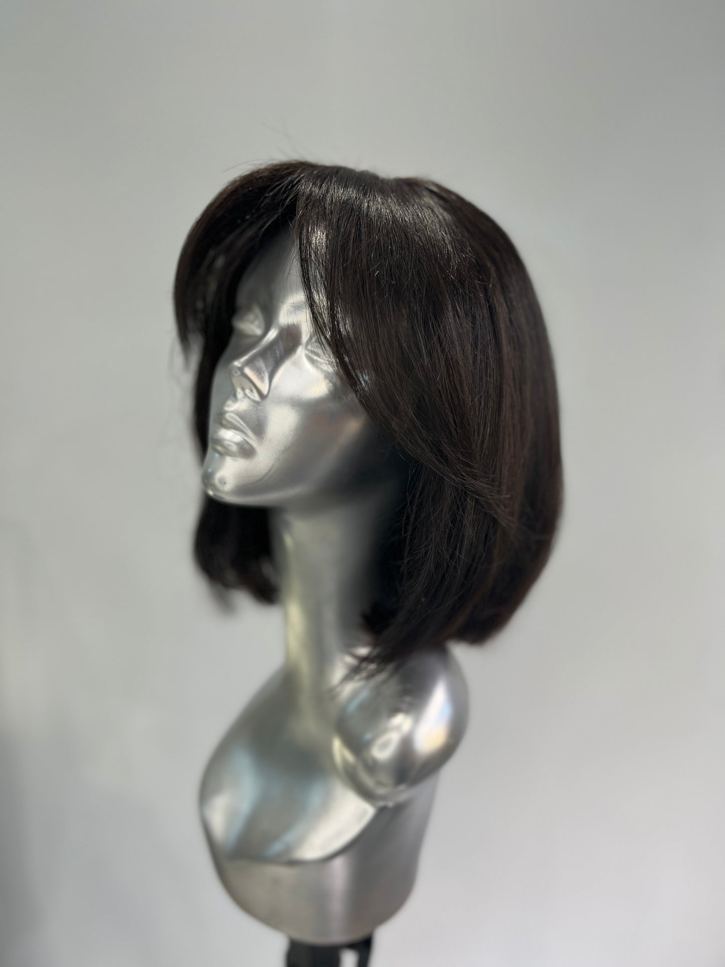 Black Bob Bangs front lace wig
