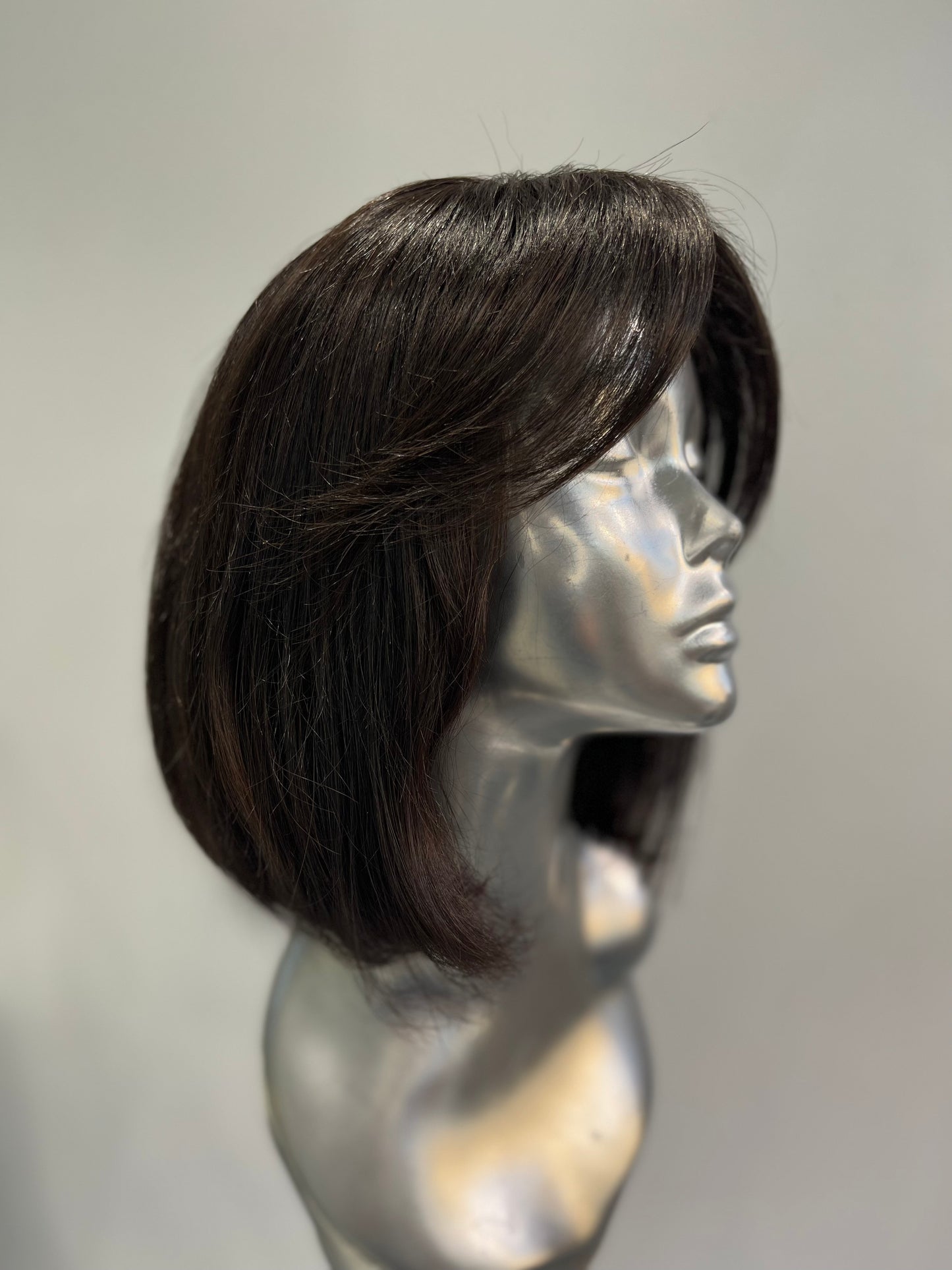 Black Bob Bangs front lace wig