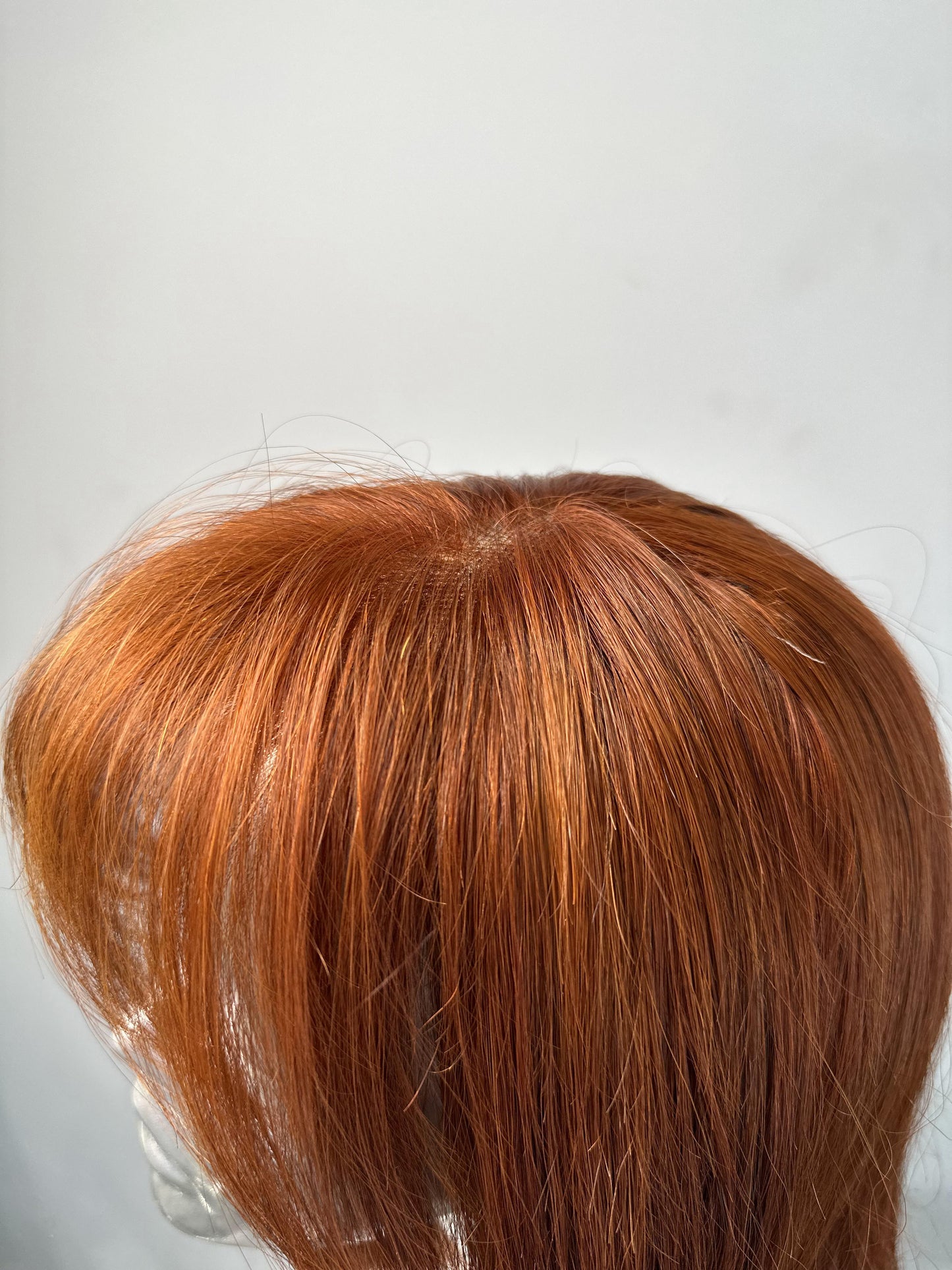 Auburn Curtain bangs Elegance