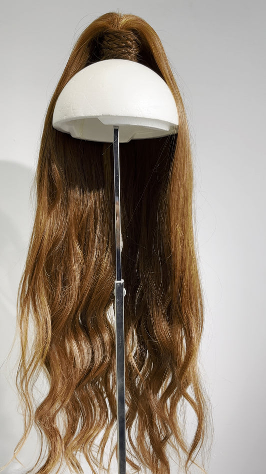 Endless pony-tail velcro ponytail