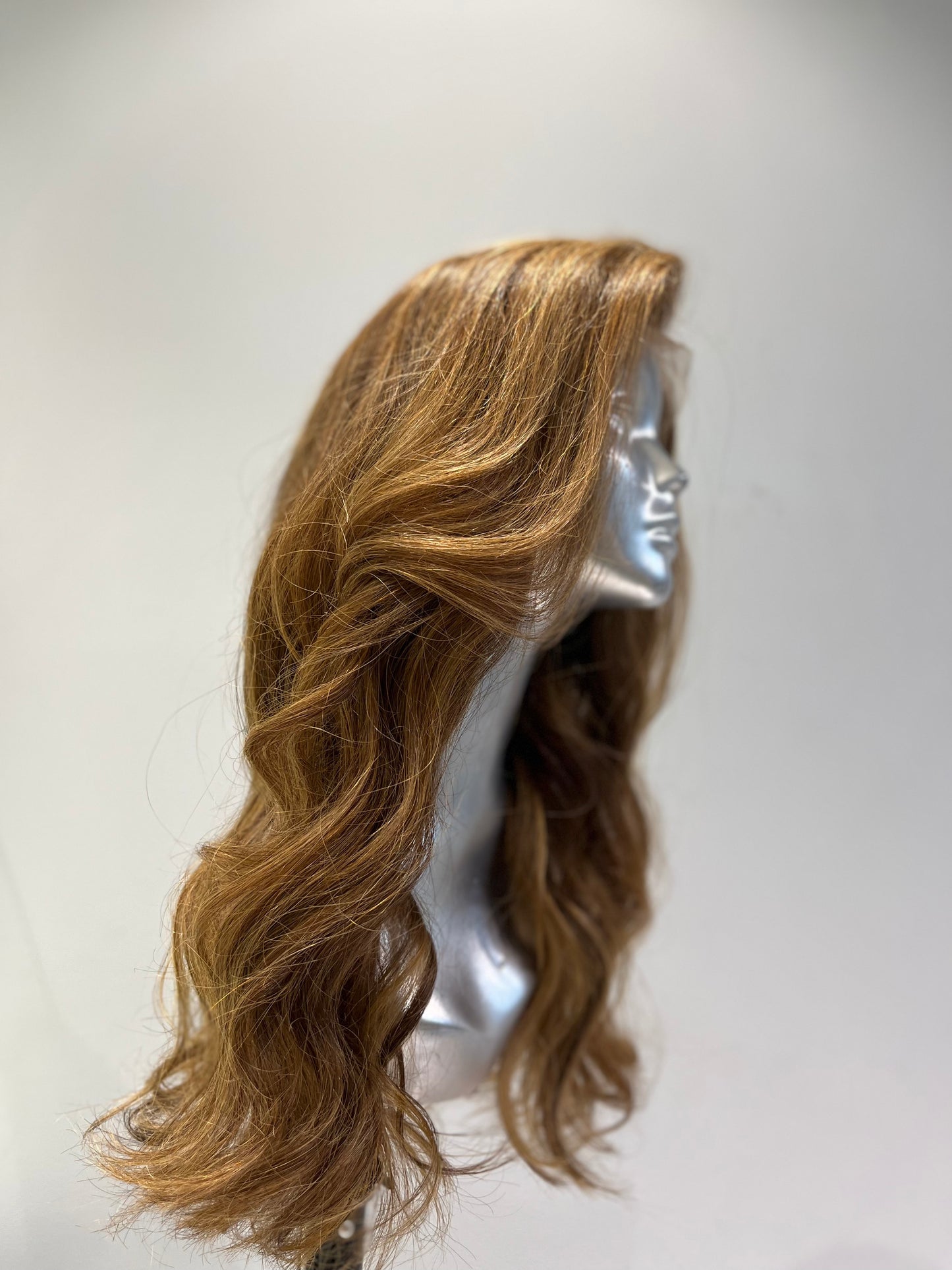 Honey blonde glam front lace wig