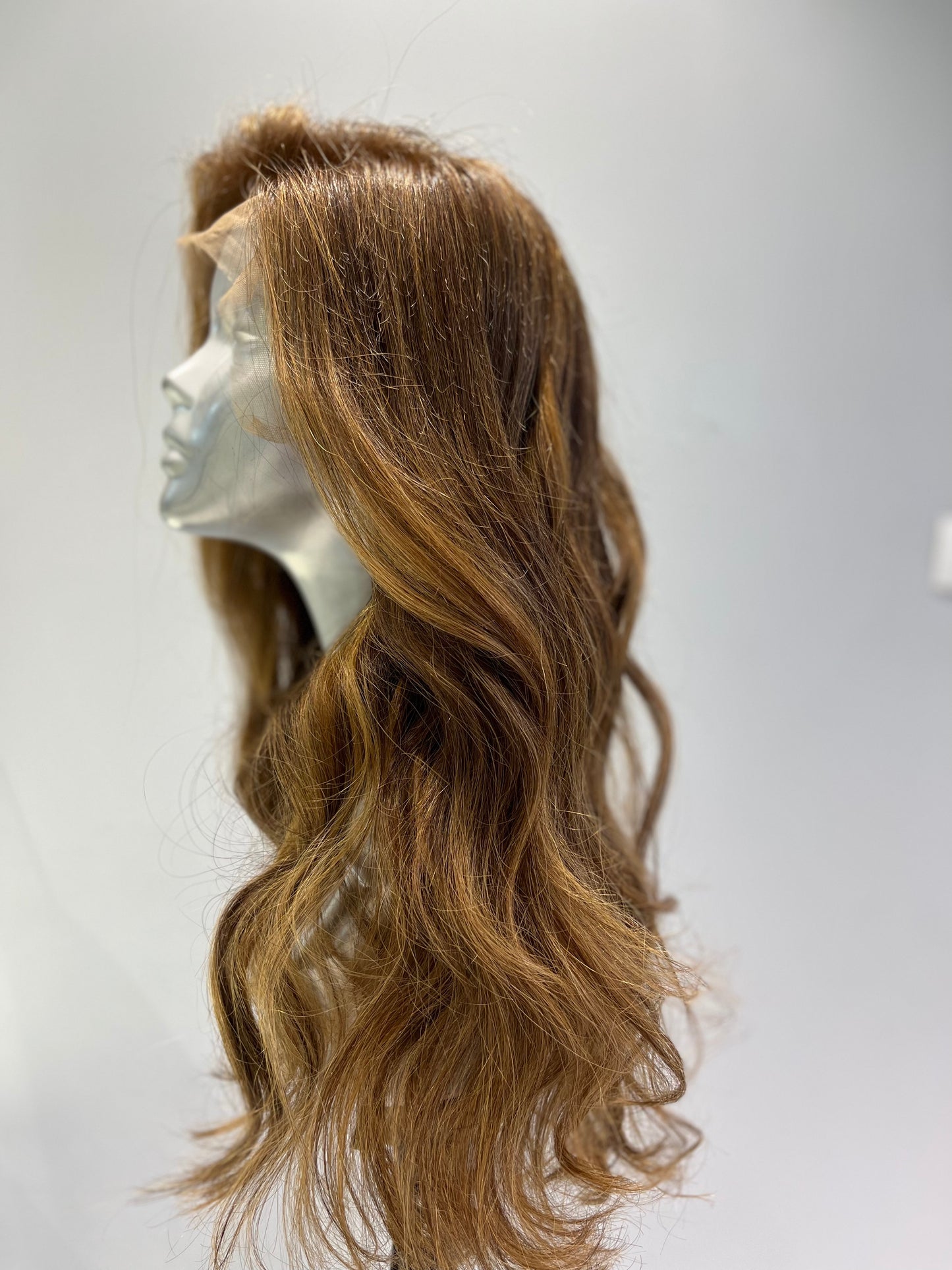 Honey blonde glam front lace wig