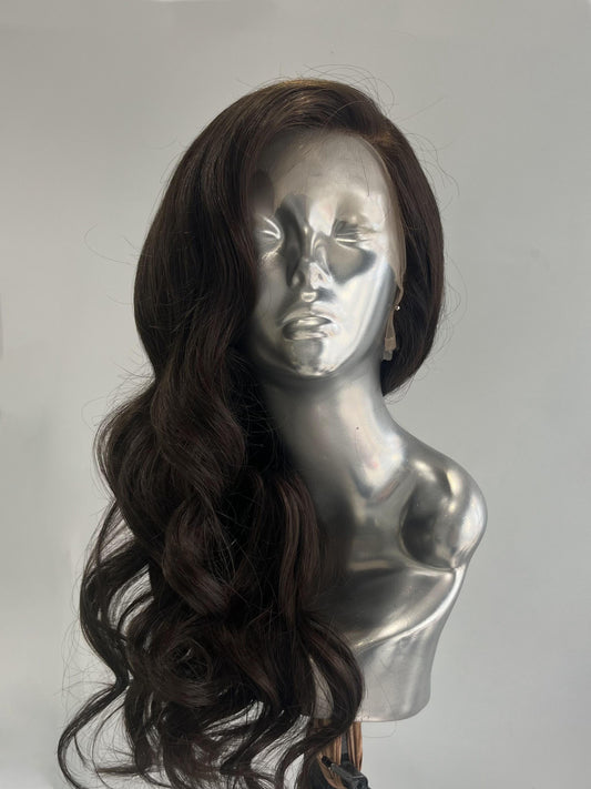 Glam Brown front lace wig