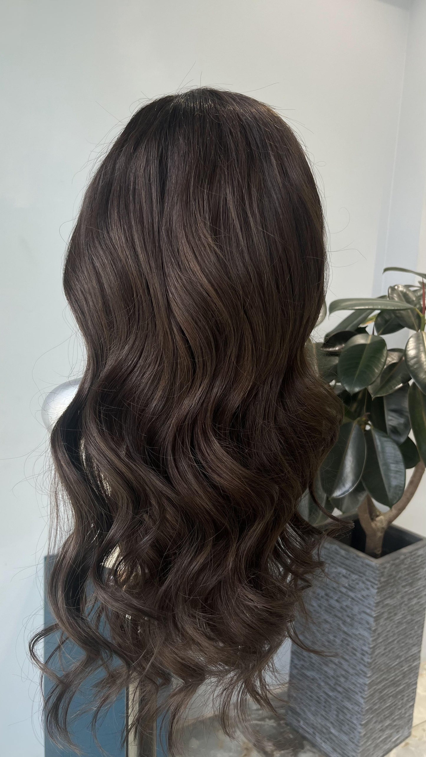 Glam Brown front lace wig