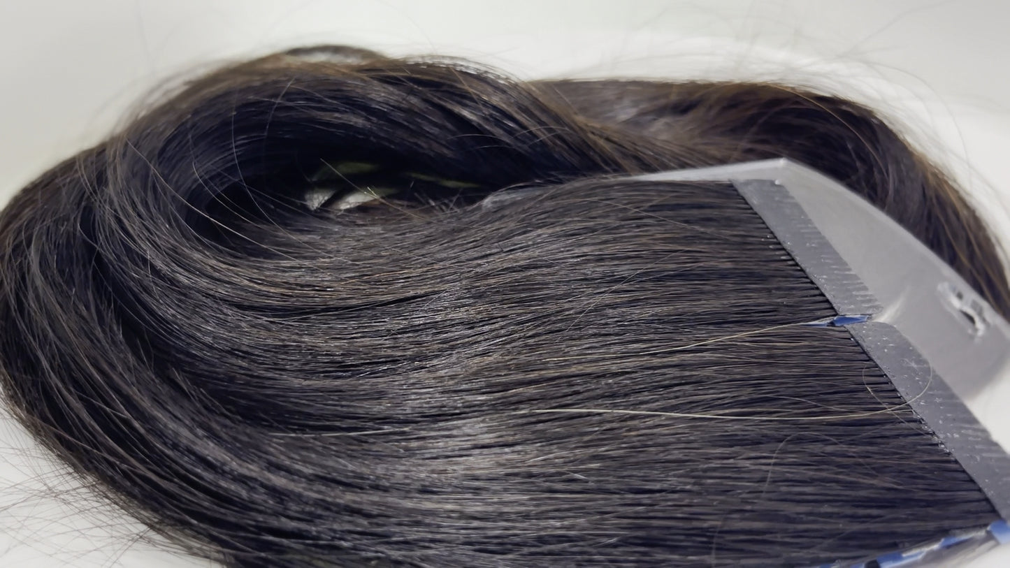 Natural Dark Brown Tape-in
