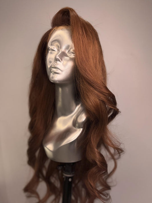 Bronze Goddess front lace wig