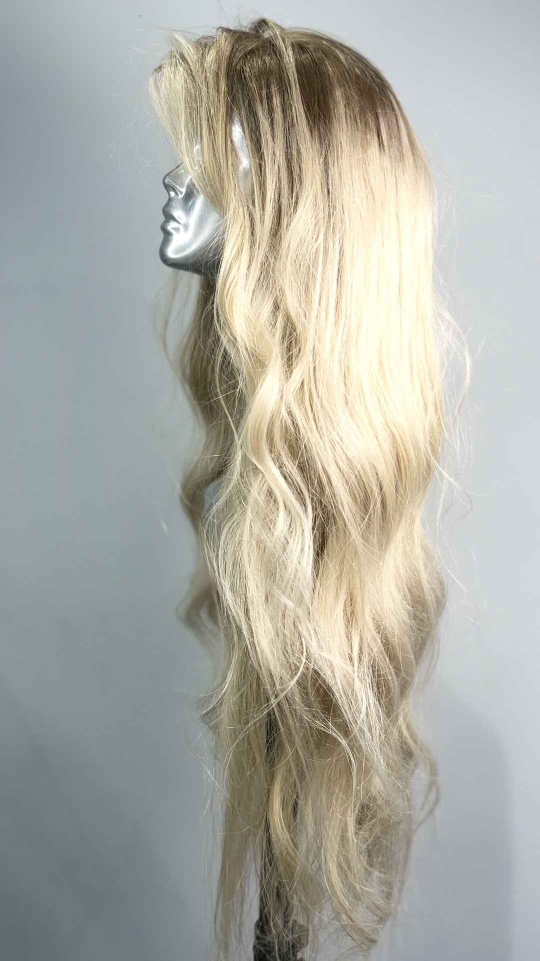 Creamy-fall front lace wig