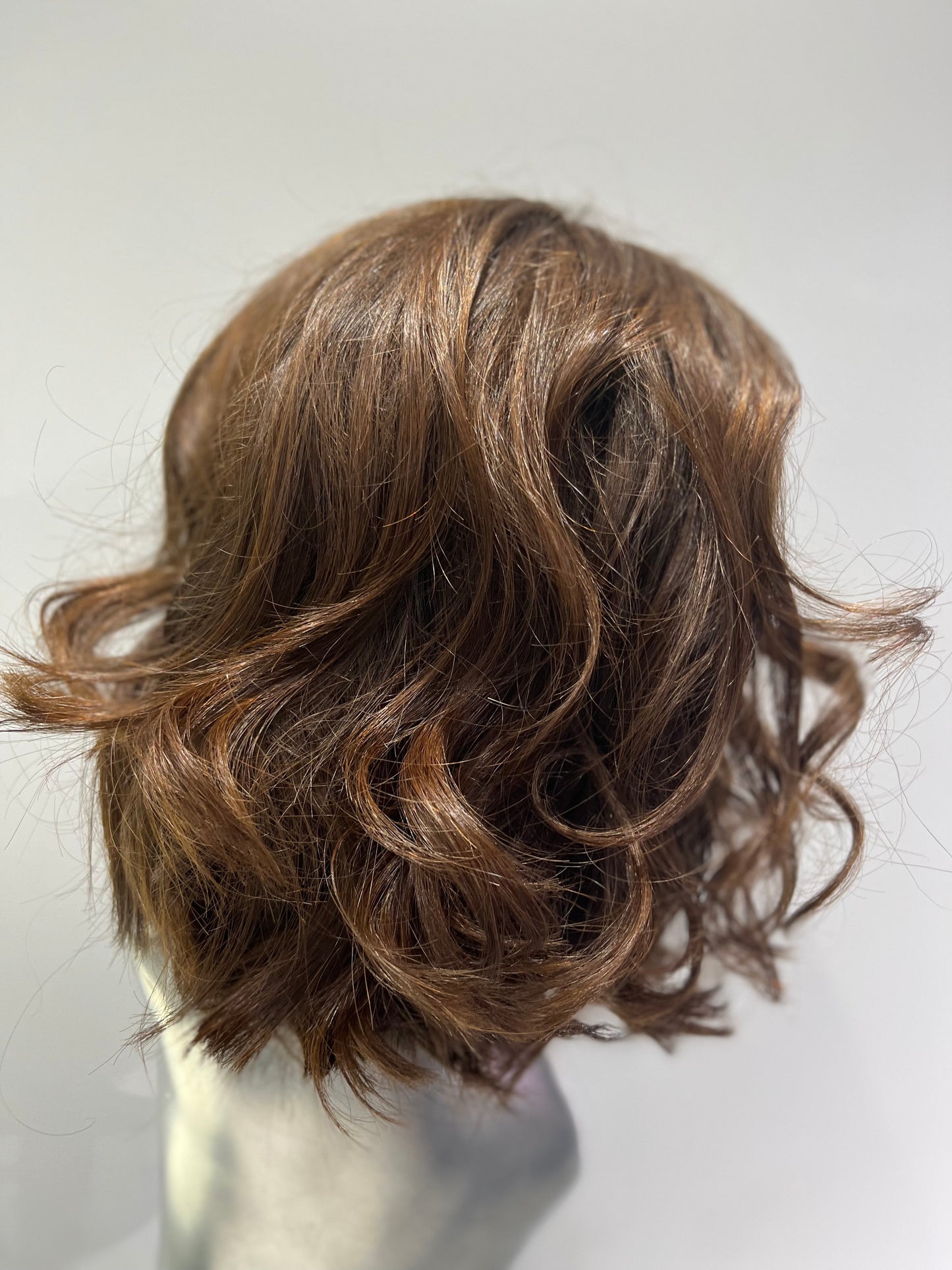 Curly Bob Brown front lace wig
