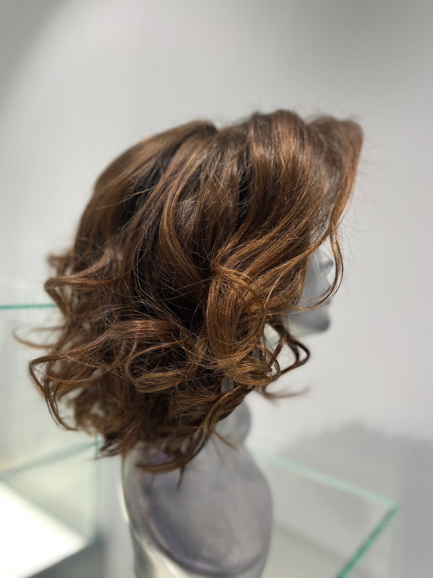 Curly Bob Brown front lace wig
