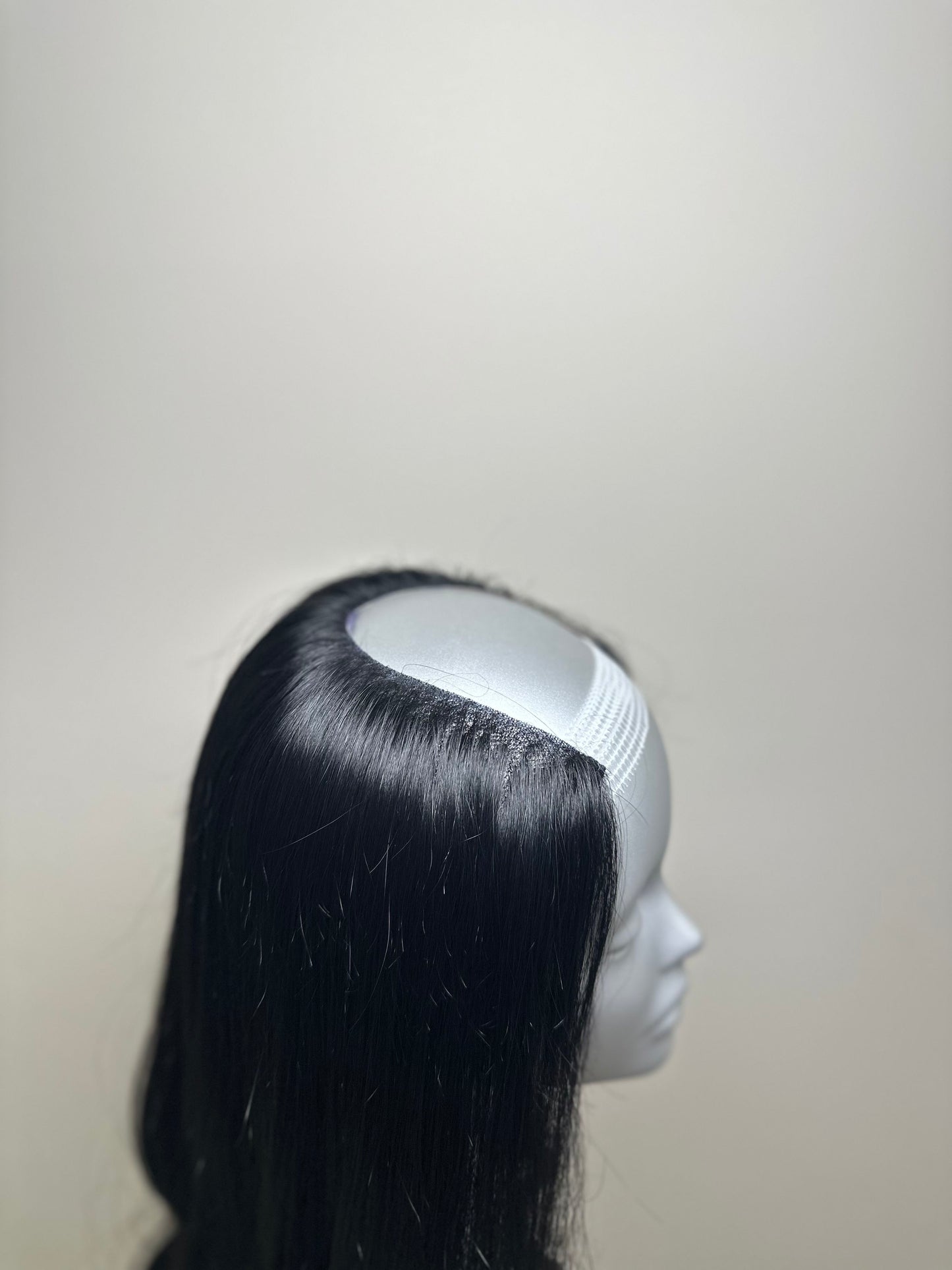 U-Part Hair Extensions with PU Base and Front Lace