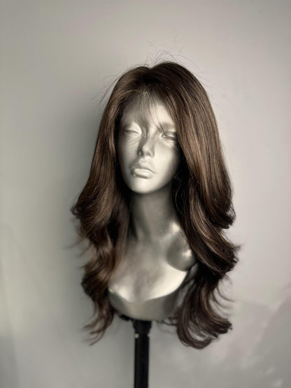 Classy Layers :Luxurious Silk Base HD Lace Wig with Gorgeous Layered Cut – Premium Virgin Human Hair