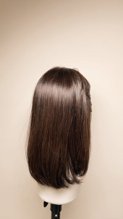 Velvet Brown — 16" Full Lace Human Hair Wig