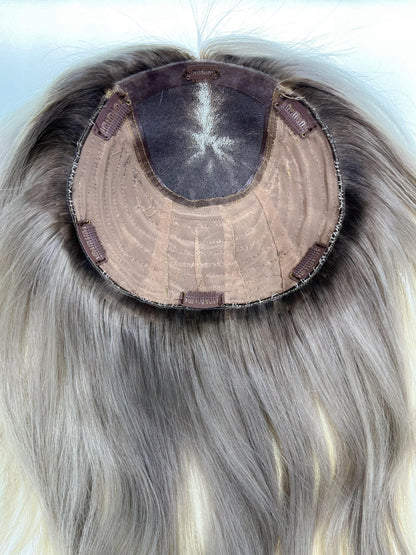 Blonde Silk Base Hair Topper