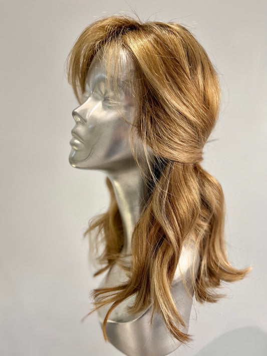 Gold beach blond front lace wig