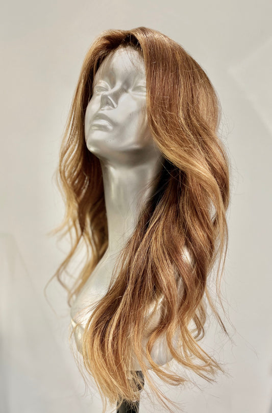 Sunset highlights front lace wig