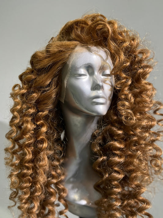 Curl after Curl Ginger blonde front lace wig