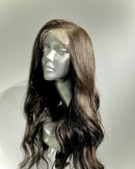 Dark Chocolate front lace wig