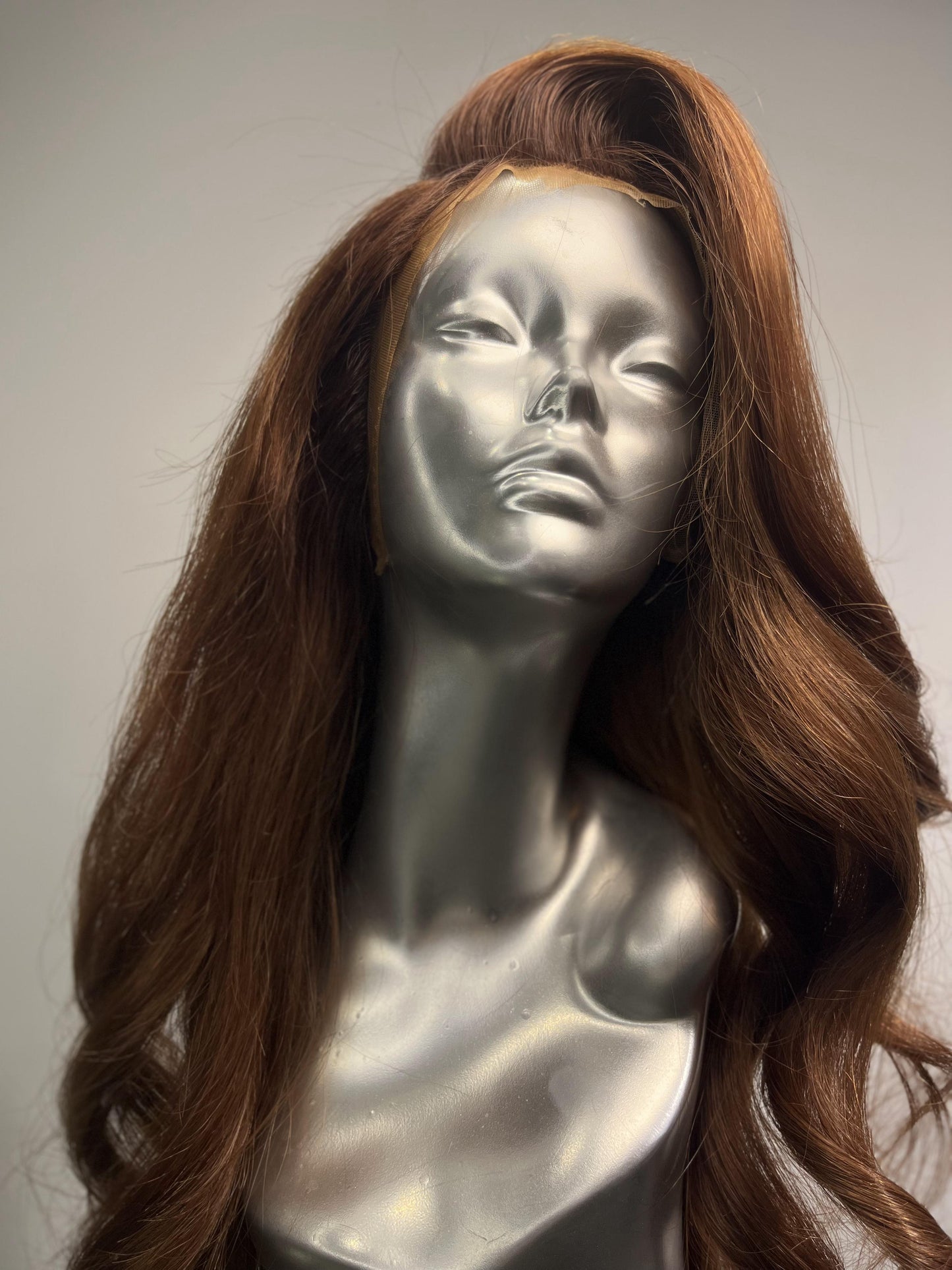 Bronze Goddess front lace wig
