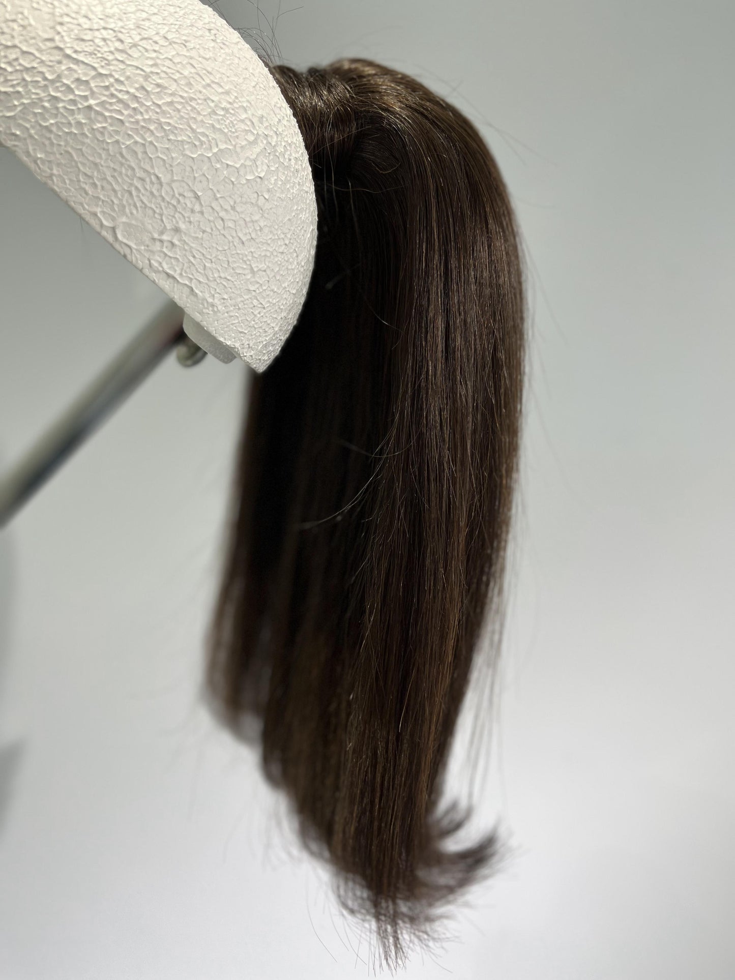 Flipped pony-tail velcro ponytail