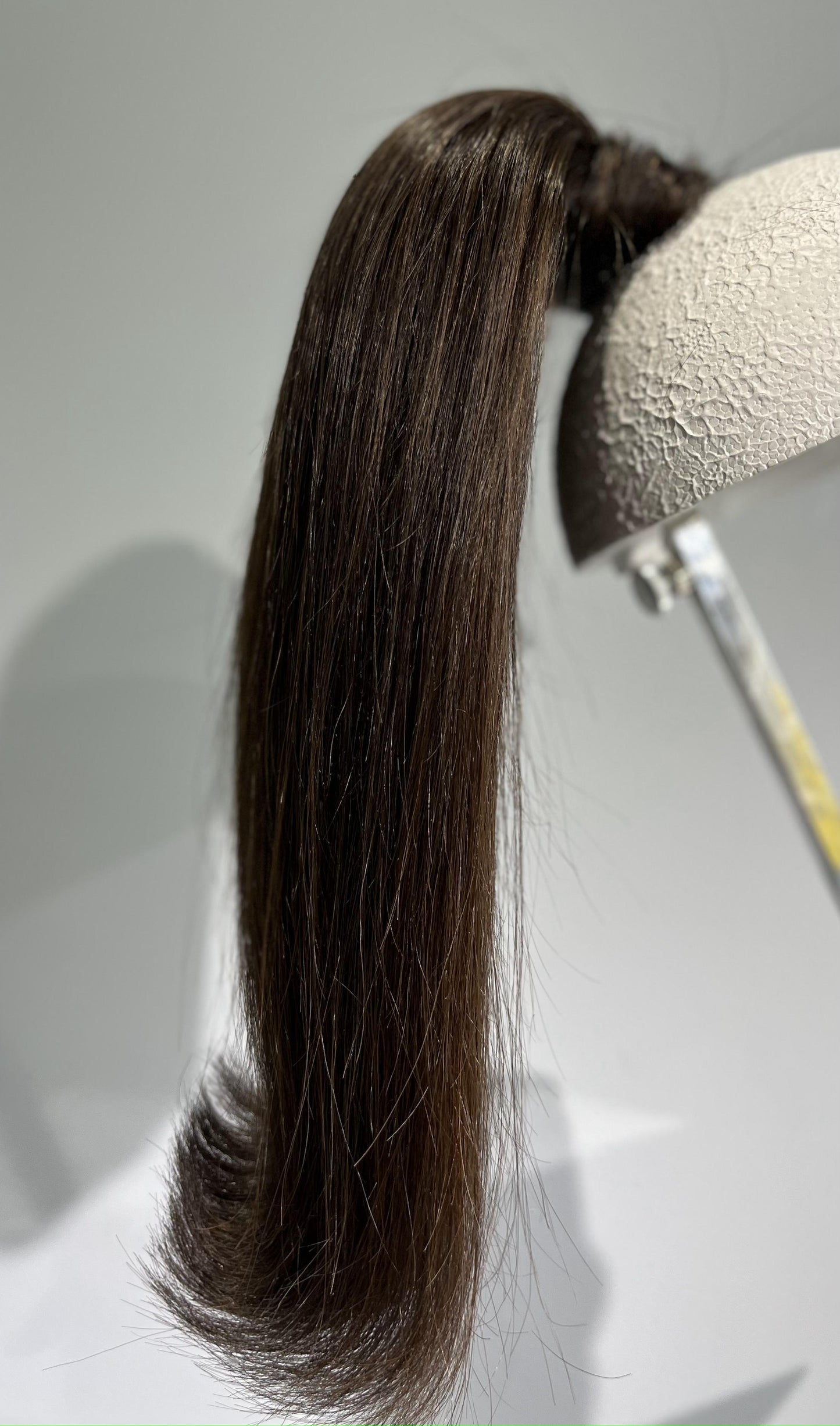 Flipped pony-tail velcro ponytail